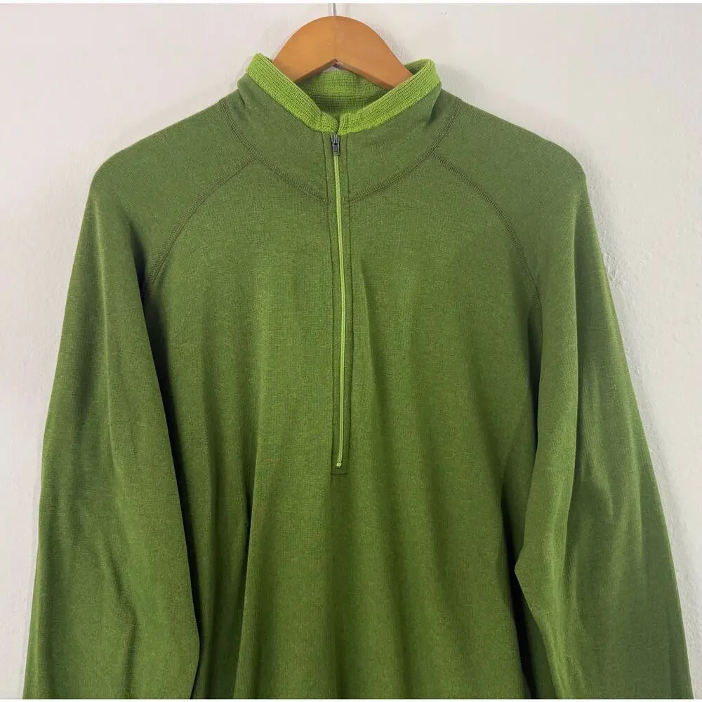 Patagonia R1 Regulator 1/4 Zip Pullover Green Men’s L Made USA Vintage